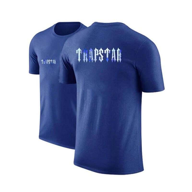 Trapstar Shorts Sleeve Round-Neck T-shirts Herren Blau Schweiz | UN15-086