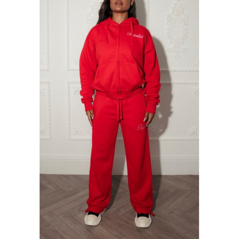 Trapstar TS-Star Drawcord Hem Jogginghose Damen Rot Schweiz | YD82-545