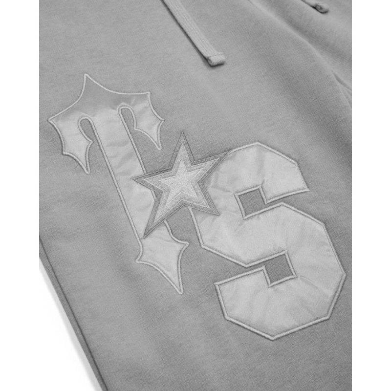 Trapstar TS-Star Silver Satin Applique Loose Fit Jogginghose Damen Grau Schweiz | JF62-398