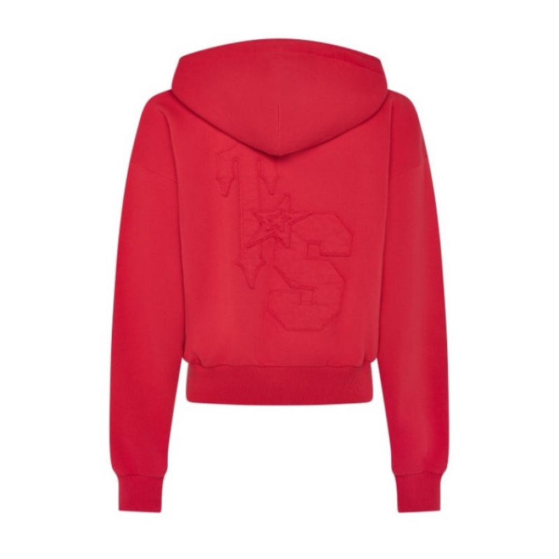 Trapstar TS-Star Zip Up Track Oberteil Damen Rot Schweiz | FP70-646