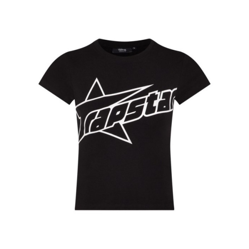 Trapstar TS Baby Tee Oberteil Damen Schwarz Schweiz | CV27-478