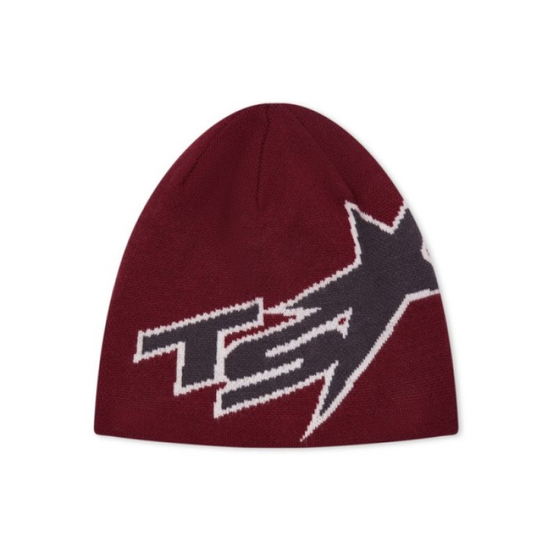 Trapstar TS Star Beanie Hüte Herren Rot Schweiz | ZW28-457