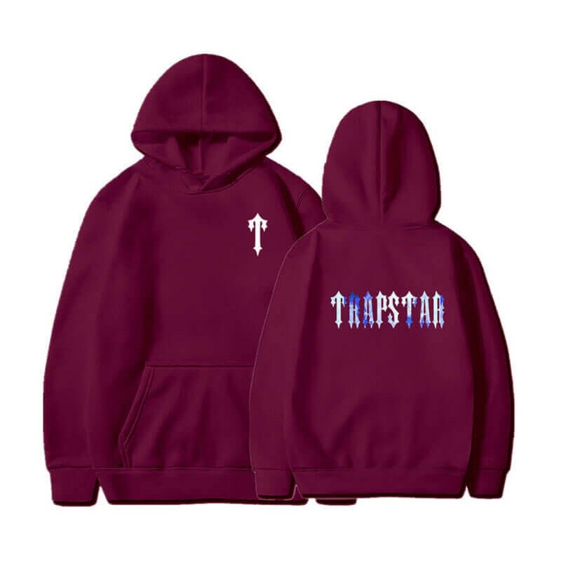 Trapstar T Pattern Hoodie Herren Bordeaux Schweiz | PT33-913