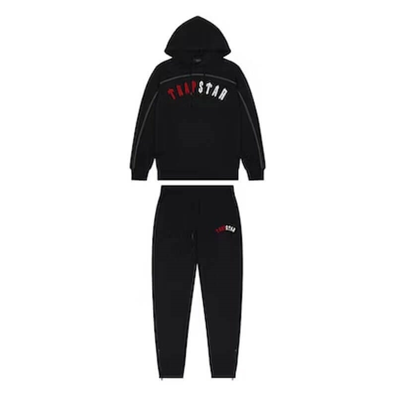 Trapstar Warm Irongate Arch Chenille Trainingsanzug Herren Schwarz Schweiz | OM31-257