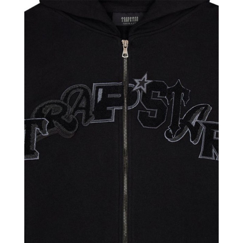 Trapstar Wildcard Chenille Zip Hoodie Herren Schwarz Schweiz | JO42-895