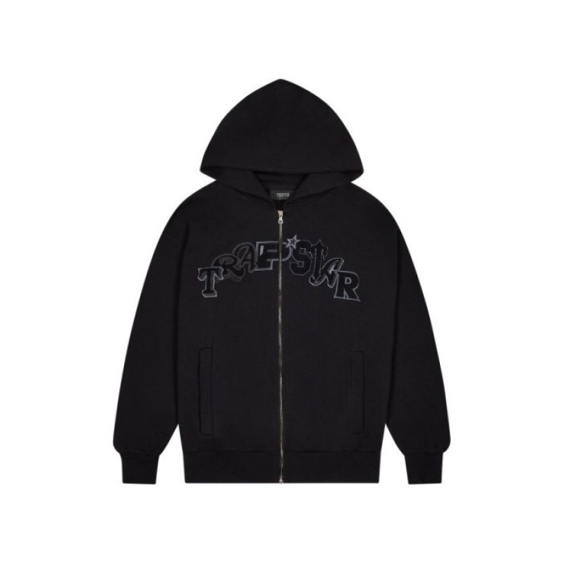 Trapstar Wildcard Chenille Zip Hoodie Herren Schwarz Schweiz | JO42-895