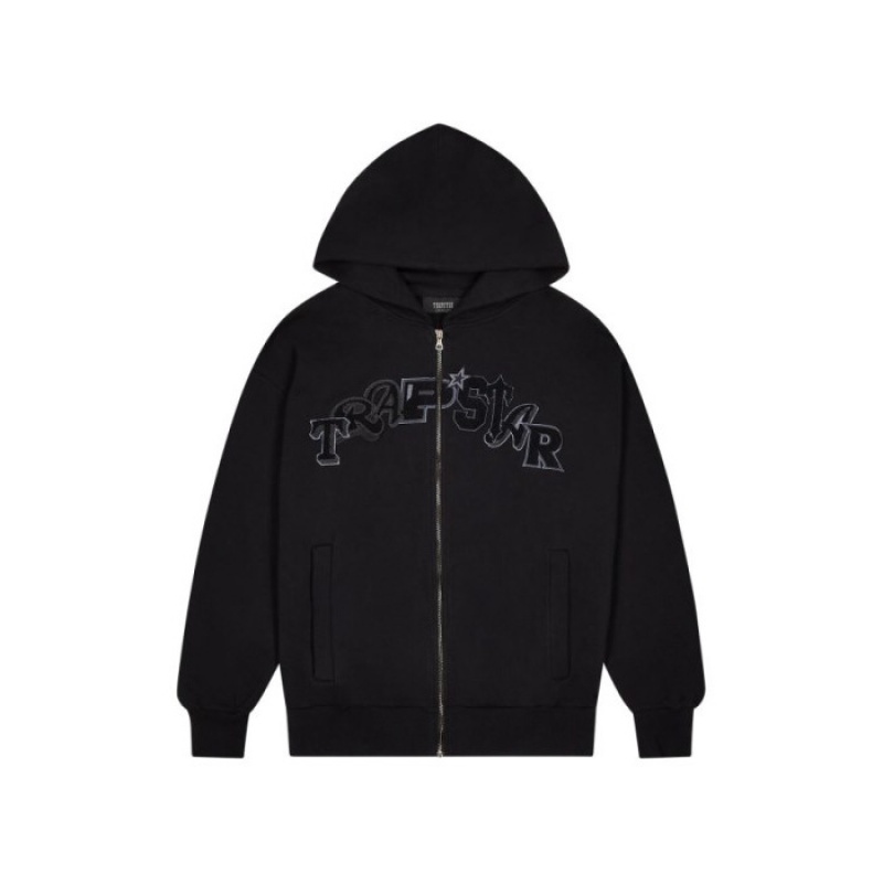 Trapstar Wildcard Chenille Zip Hoodie Trainingsanzug Herren Schwarz Schweiz | GU61-281