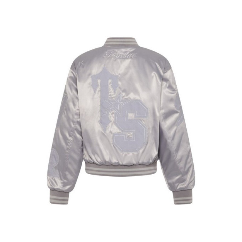 Trapstar Wildcard Stadium Jacket Oberbekleidung Herren Silber Schweiz | CT74-869