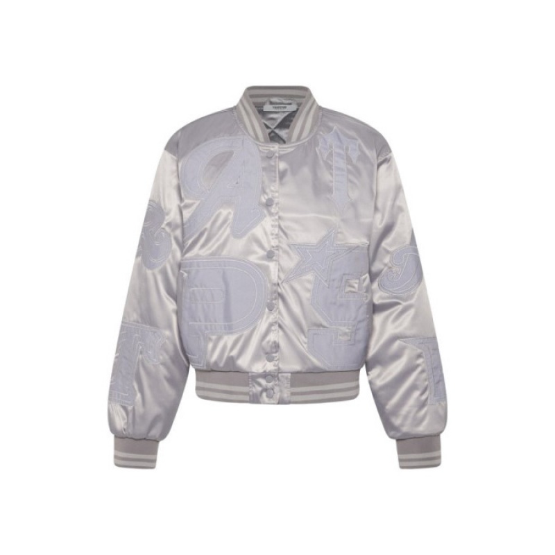 Trapstar Wildcard Stadium Jacket Oberbekleidung Herren Silber Schweiz | CT74-869