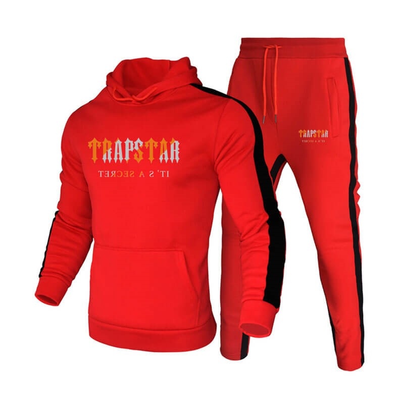 Trapstar Winter Logo Mit Kapuze Trainingsanzug Herren Rot Schweiz | OP85-385